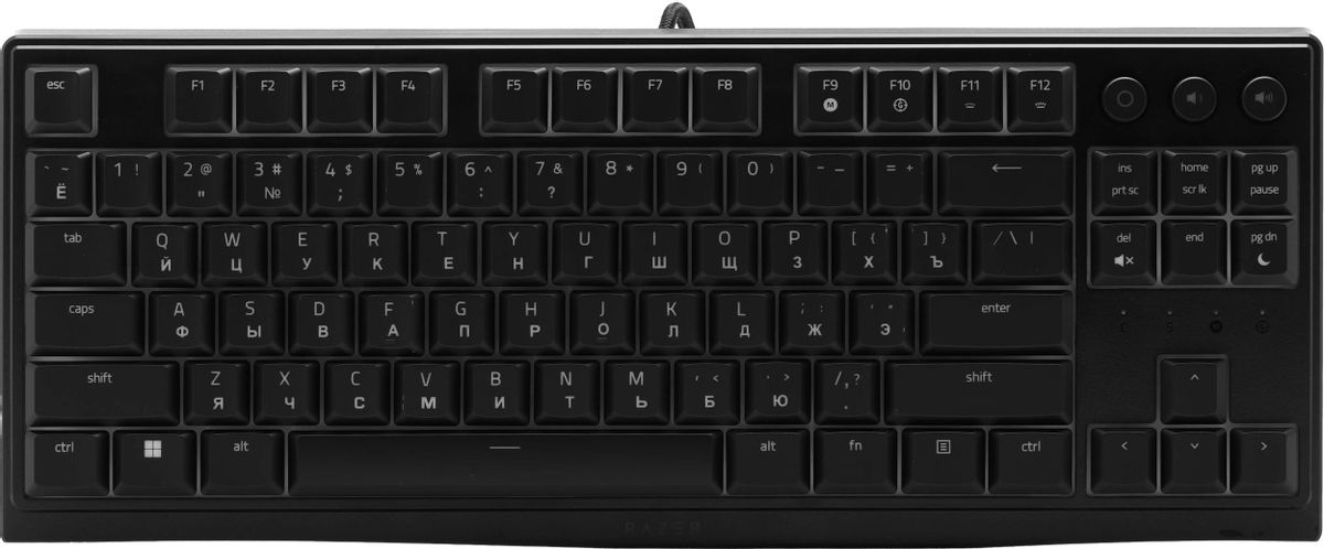 Клавиатура Razer Ornata V3 Tenkeyless,  USB, c подставкой для запястий, черный [rz03-04880100-r3m1]